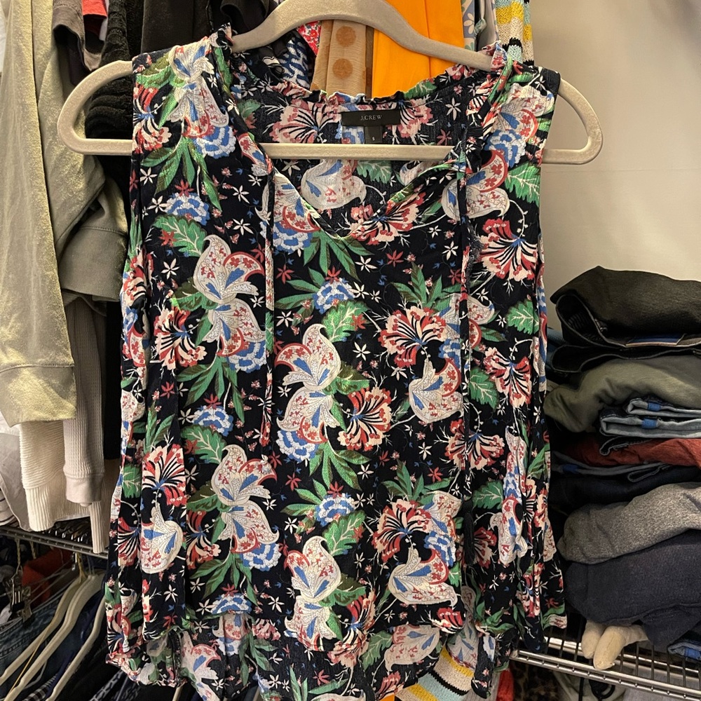 Jcrew printed blouse